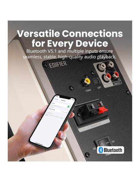 Altavoces Edifier R1380DB 2.0 Activos Bluetooth 42W RMS Madera