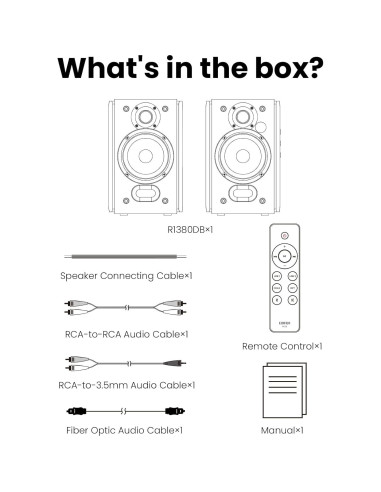 Altavoces Edifier R1380DB 2.0 Activos Bluetooth 42W RMS Madera