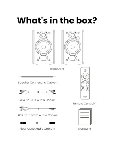 Altavoces Edifier R1380DB 2.0 Activos Bluetooth 42W RMS Madera