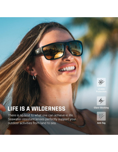Gafas de sol deportivas polarizadas TOREGE TR26 para ciclismo y pesca