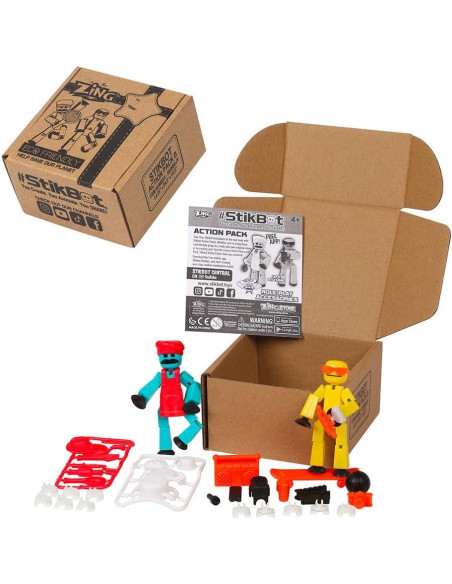 Stikbot Chef Zing Paquete B - 2 Figuras y Accesorios