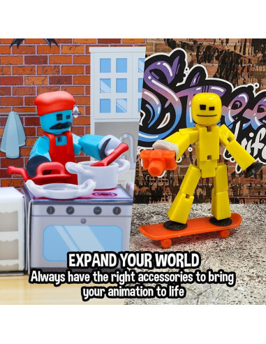 Stikbot Chef Zing Paquete B - 2 Figuras y Accesorios