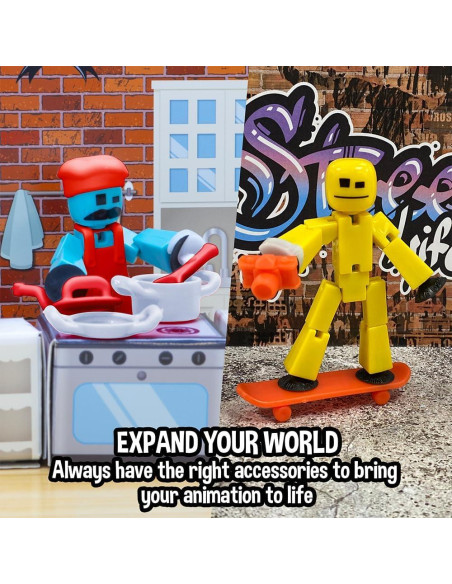 Stikbot Chef Zing Paquete B - 2 Figuras y Accesorios