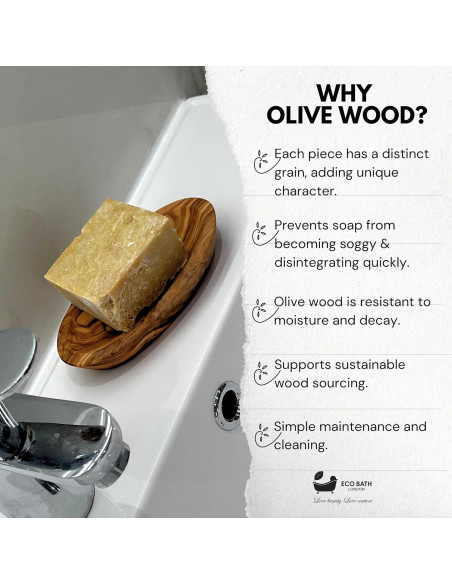 Plato de Jabón de Madera de Olivo Eco Bath London - Barco