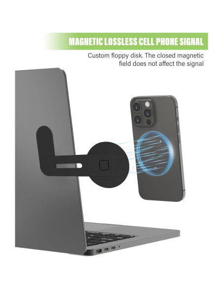 Soporte Magnético para Teléfono de Coche RACOONA 1106TSLSJZJ001 Ajustable Negro