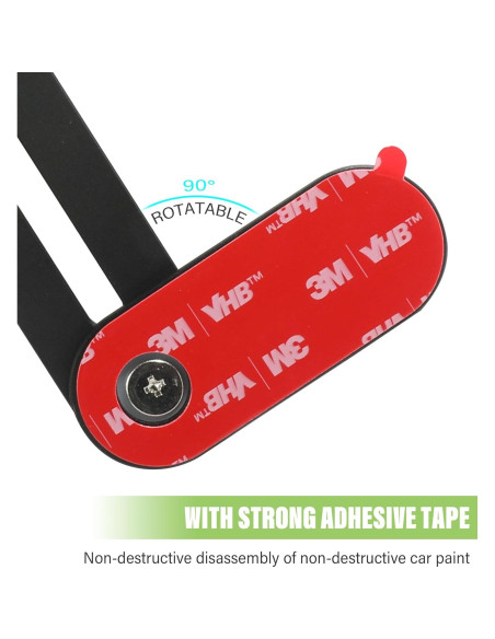 Soporte Magnético para Teléfono de Coche RACOONA 1106TSLSJZJ001 Ajustable Negro