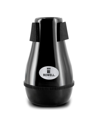 Sordina para Trompeta ROWELL ABS Negra con Esponja Densa