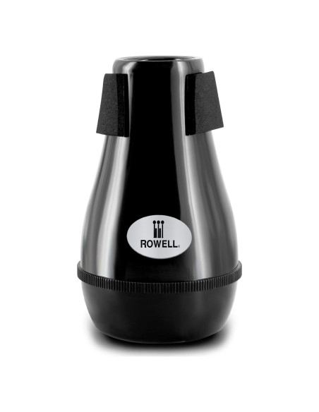 Sordina para Trompeta ROWELL ABS Negra con Esponja Densa