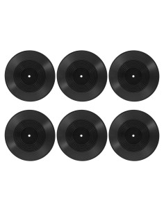 Discos de Vinilo Falsos Blancos 30 cm - 6 Piezas Decorativas