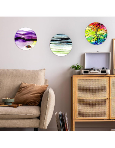 Discos de Vinilo Falsos Blancos 30 cm - 6 Piezas Decorativas