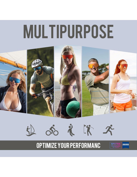 Gafas de Ciclismo Powster con 6 Lentes Intercambiables UV400