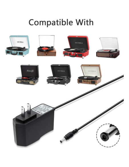 Cable de Alimentación 5V para Tocadiscos Victrola VSC-550BT