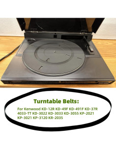 Correas de Reemplazo para Tocadiscos Kenwood Sam&Johnny 2
