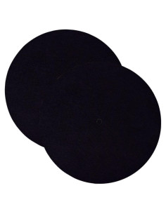 2 Almohadillas Protectores de Discos de Vinilo Fieltro 30cm