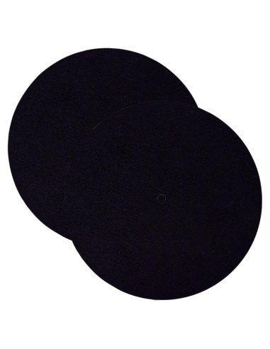 2 Almohadillas Protectores de Discos de Vinilo Fieltro 30cm
