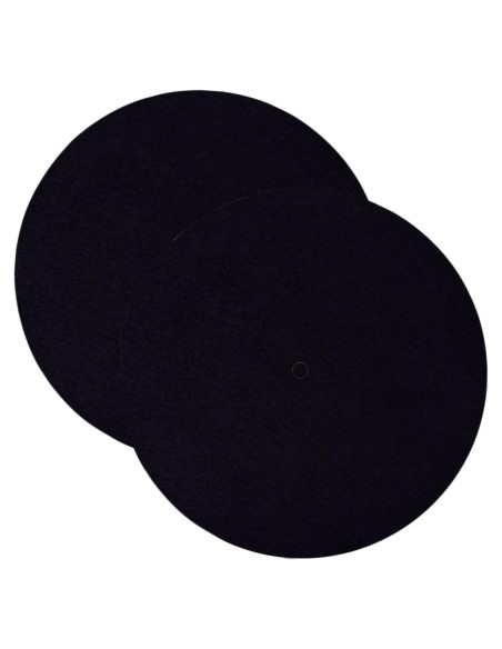 2 Almohadillas Protectores de Discos de Vinilo Fieltro 30cm