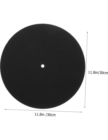 2 Almohadillas Protectores de Discos de Vinilo Fieltro 30cm
