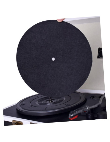 2 Almohadillas Protectores de Discos de Vinilo Fieltro 30cm