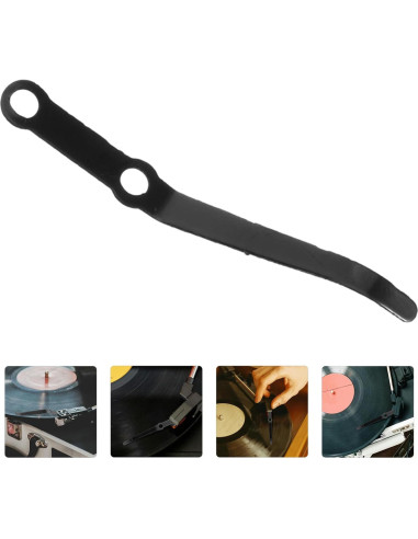 Brazo de Tono de Metal VICASKY para Tocadiscos - Negro
