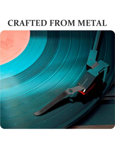 Brazo de Tono de Metal VICASKY para Tocadiscos - Negro