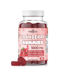 Gomitas de Arándano New Age 1000mg - Salud Urinaria 60 Unidades