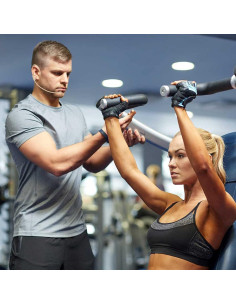 Auricular Micrófono Doble Omnidireccional XGWTH Beige 1.2m 2