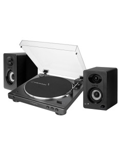 Tornamesa Estéreo Bluetooth Audio-Technica AT-LP60XBT Negro + Monitores
