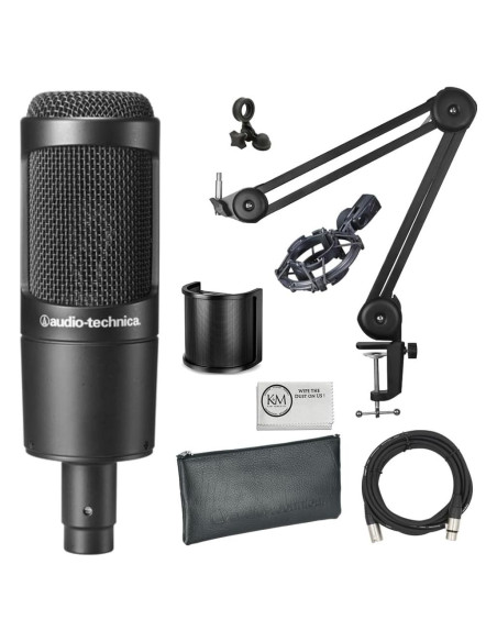 Micrófono de Condensador Cardioide Audio-Technica AT2035 + Accesorios