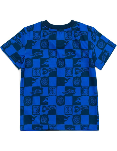 Camisetas Deportivas Hot Wheels 2 Pack Niños 5T Rojo Azul