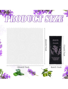 Toallitas Húmedas de Algodón Lavanda Twoworld 50 Unidades 2