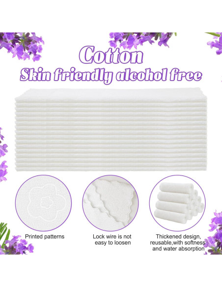 Toallitas Húmedas de Algodón Lavanda Twoworld 50 Unidades