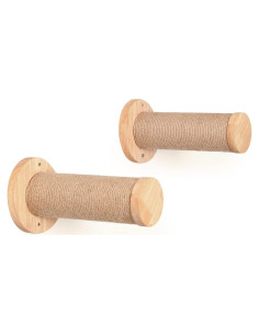 Estantes para Gatos FUKUMARU, Escalones de Madera 30x9.7cm, Paquete de 2