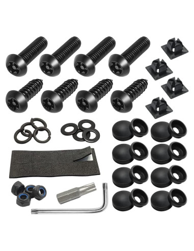 Kit de Tornillos Antirrobo XINLIYA para Placas de Licencia M6