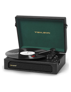 Tocadiscos Bluetooth TANLANIN TE-108D Vintage 3 Velocidades