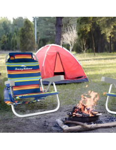 Silla de Playa Plegable Tommy Bahama con Cooler y Almohada 2