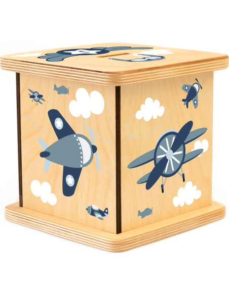 Hucha de Madera Personalizada BloomOwl para Niños - Avián