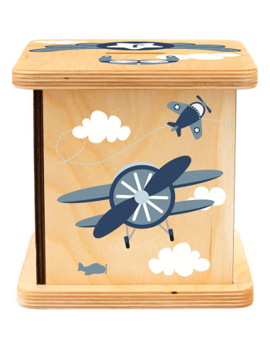 Hucha de Madera Personalizada BloomOwl para Niños - Avián