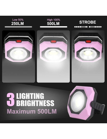 Luz de Trabajo Solar LED SEAMGAIC 500LM Inalámbrica 2 Paquete