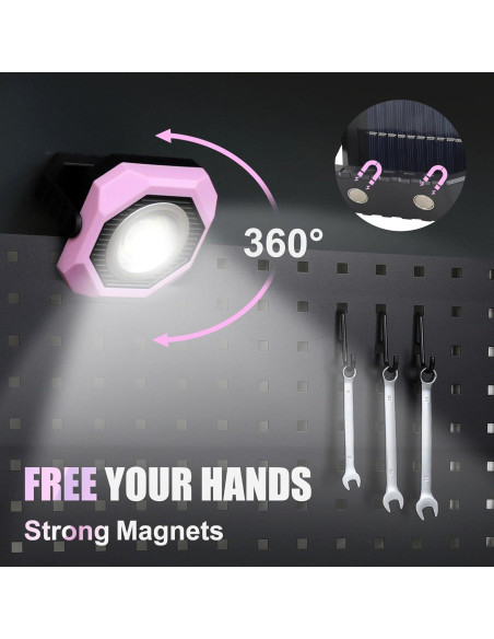 Luz de Trabajo Solar LED SEAMGAIC 500LM Inalámbrica 2 Paquete