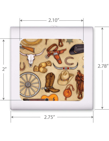 Luz Nocturna LED Art Plates Regulable con Sensor Automático