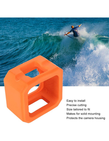 Flotador para cámara GoPro Hero 11 Mini - Estuche naranja