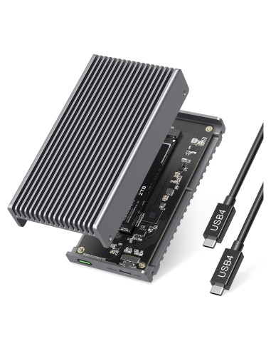 Caja NVMe M.2 Gewokliy 40Gbps USB-C 8TB Aluminio