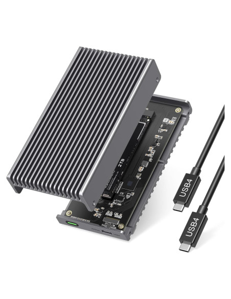 Caja NVMe M.2 Gewokliy 40Gbps USB-C 8TB Aluminio