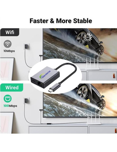 Adaptador Ethernet Snlrntin para Fire TV Stick 4K - Conexión Estable