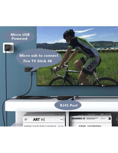 Adaptador Ethernet Snlrntin para Fire TV Stick 4K - Conexión Estable