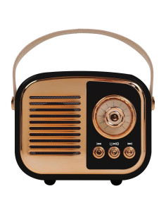 Altavoz Bluetooth Retro Aresrora Mini 3W Negro