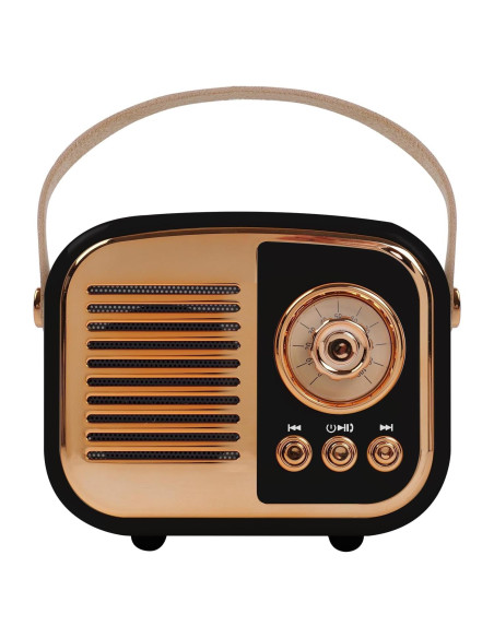 Altavoz Bluetooth Retro Aresrora Mini 3W Negro