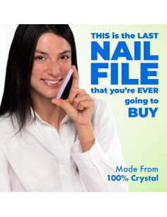 Lima de Uñas de Cristal CristalUp 8.89 cm, Duradera y Suave 2
