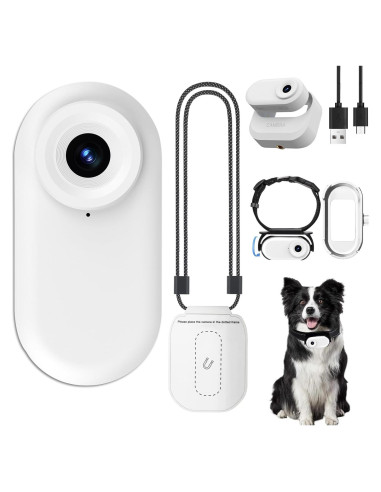 Cámara Mini ZOMFOM T200 1080P Portátil con Collar para Perro