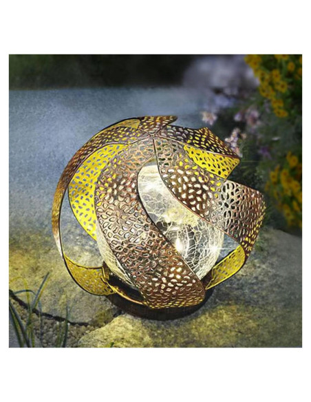 Luces Solares Huaxu LED Decorativas para Jardín Plata